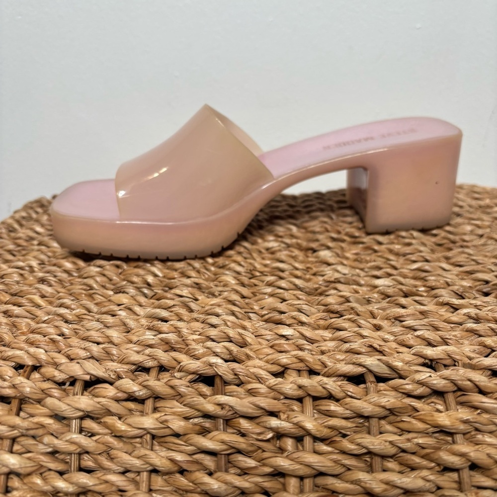 Steve Madden Harlin Jelly Slide Heels Women’s Size 8M Pink Y2K Bratz - Picture 5 of 10